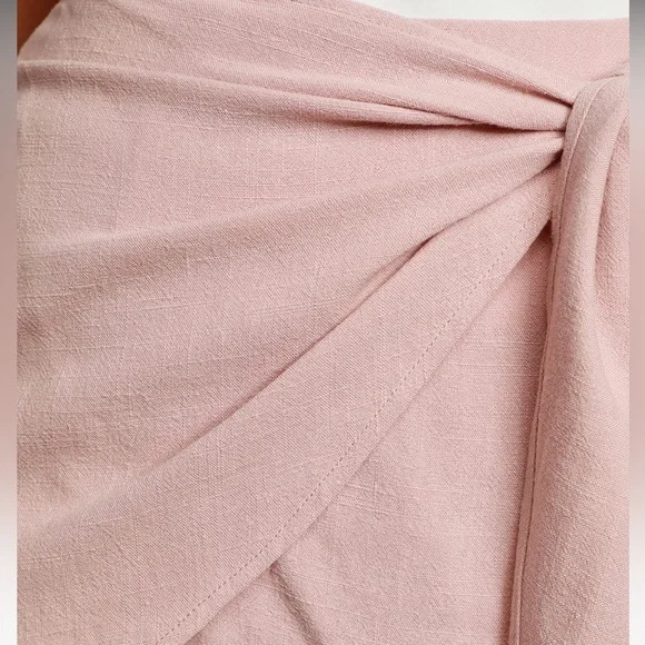 NWT Lulus Ayla Pink Tie-Front Mini Skirt size small - Picture 4 of 16